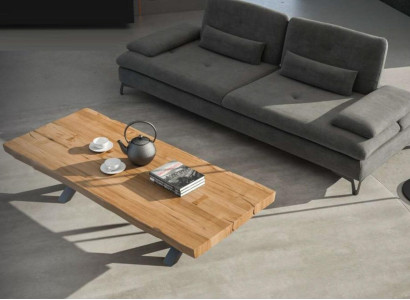 Echt houten salontafel Rechthoekige tafel Theetafel Moderne woonkamertafel